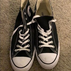 Black high top converse